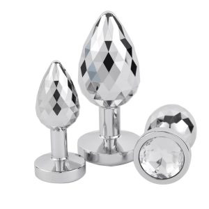 Anesidora Diamond Shaped Butt Plug Jewelled 3-Piece Set