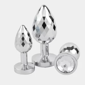 Anesidora Diamond Shaped Butt Plug Jewelled 3-Piece Set
