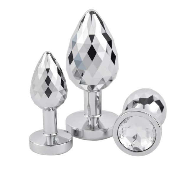 Anesidora Diamond Shaped Butt Plug Jewelled 3-Piece Set