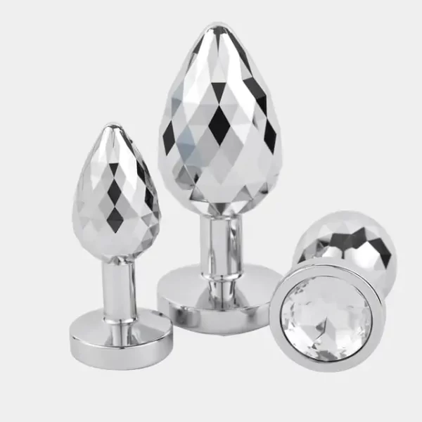 Anesidora Diamond Shaped Butt Plug Jewelled 3-Piece Set