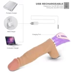 Anesidora Dildo Thruster Handheld Machine 8 Inches