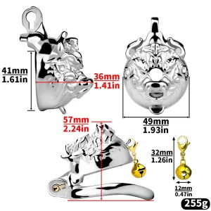 Anesidora Monster Chastity Cage With Belt