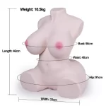 Anesidora Torso Sex Doll Ultra Realistic 23 Lbs