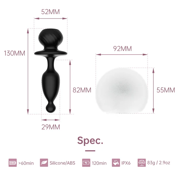 Anal Plug Rabbit With Vibration App Control