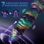 Emerald Dragon Thruting Heated Dildo 10 Inches