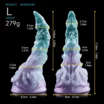 Frozen Scorpion Dildo Premium Silicone 9 Inches