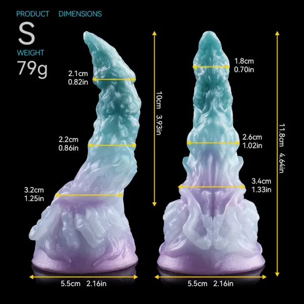 Frozen Scorpion Dildo Premium Silicone 9 Inches