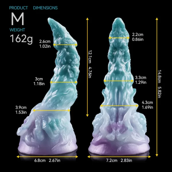 Frozen Scorpion Dildo Premium Silicone 9 Inches