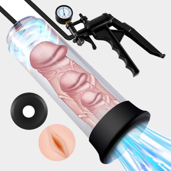 Manual Vacuum Penis Pump With Lifelike Vagina