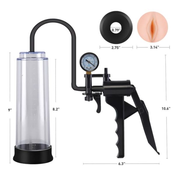 Manual Vacuum Penis Pump With Lifelike Vagina