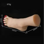 Premium Silicone Sex Toys for Foot Fetish 8 Inches