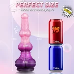 Purple Horse Dildo Knotted 10 Inches