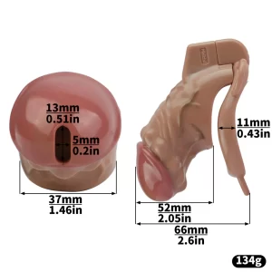 FAAK Wearable Chastity Cage Realistic Design
