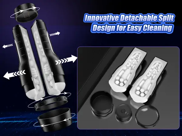 Easy Clean Pocket Pussy Fleshlight Detachable Design