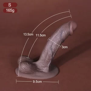 Anesidora Hyper Realistic Black Dildo 9 Inches