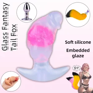 Anesidora Premium Silicone Butt Plug With Fox Tail