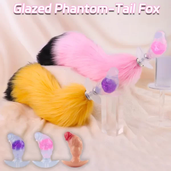 Anesidora Premium Silicone Butt Plug With Fox Tail