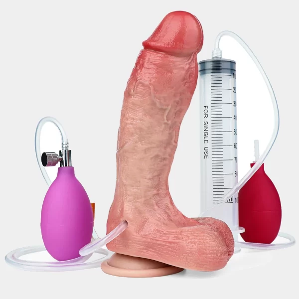 Anesidora Realistic Inflatable Cumming Dildo 8 Inches