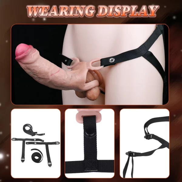 Anesidora Strap on Cock Sleeve for Men 7 Inches
