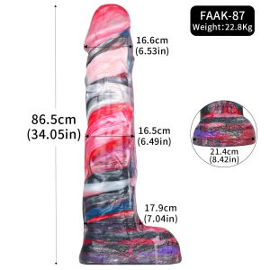 Anesidora Worlds Biggest Dildo Marble Pattern 34 Inches