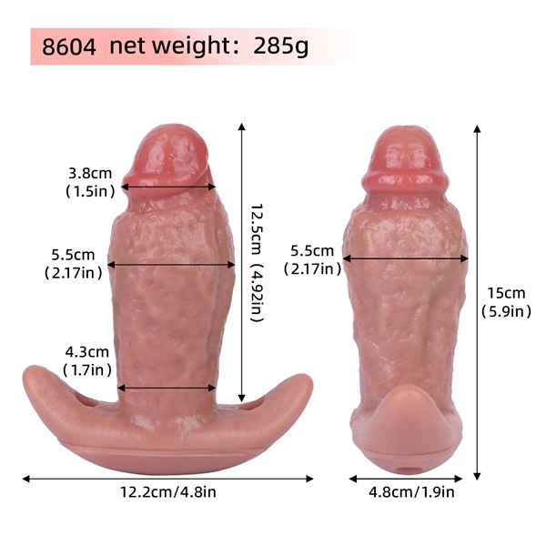Anesidora Realistic Butt Plug With Strap 6 Inches