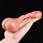 Cock Ring With Fake Tesicle Hairy Style