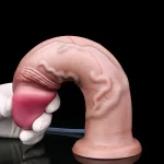 Curve Dildo Squirt Realistic Silicone 10 Inches