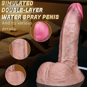 Dual Density Squirting Dildo 7.2 Inches