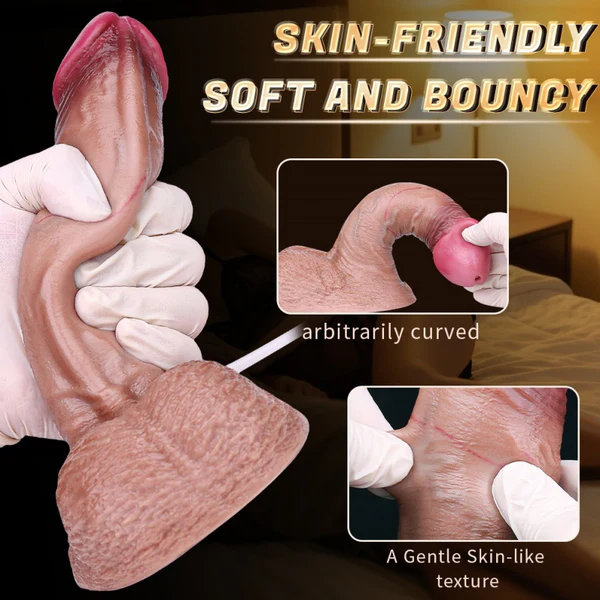 Dual Density Squirting Dildo 7.2 Inches