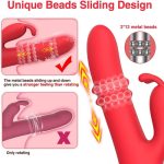 Elizabeth Rabbit Dildo 24 Beaded