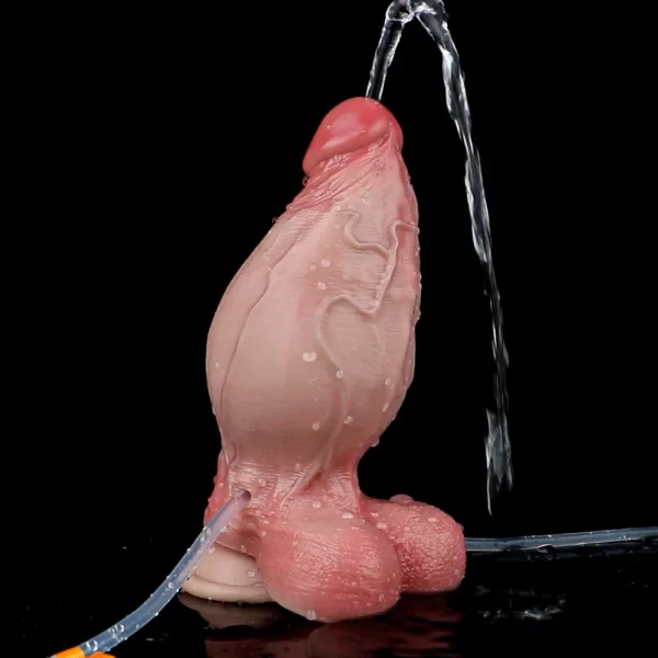 Inflatable Cumming Girthy Dildo 6 Inches