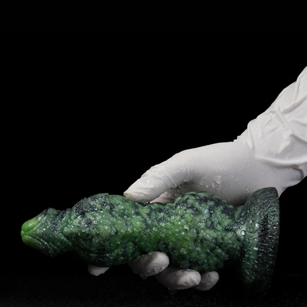 Kaiju Dildo Grothmaw Green Lizard 7.2 Inches