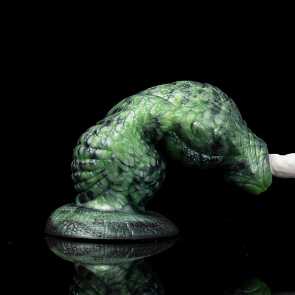 Kaiju Dildo Grothmaw Green Lizard 7.2 Inches