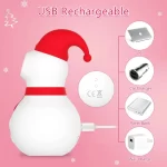 Snowman Vibrator for Christmas Clit Sex Toy
