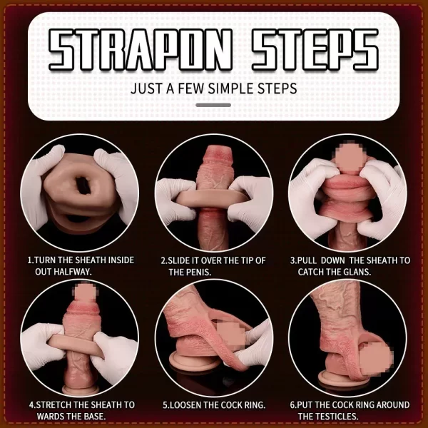 Real Feel Penis Sleeve 9 Sizes & Premium silicone