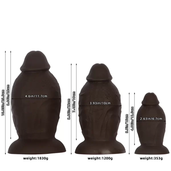 Thick Black Anal Dildo Extra Large for Pro