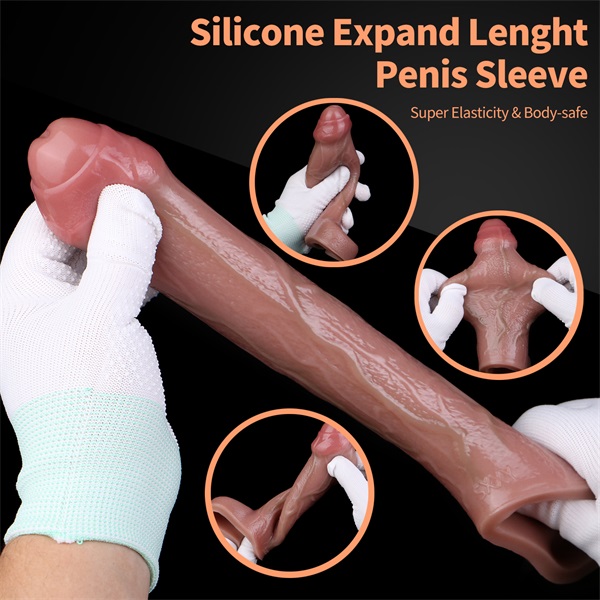 Uncut Penis Sleeve Flexible 6.5 Inches