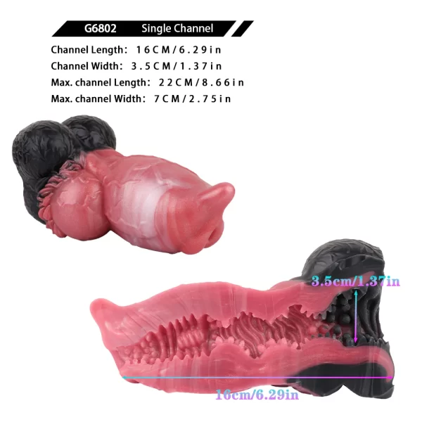 Wolf Design Penis Masturbation Sleeve 6.8 Inches