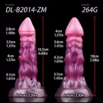 Xquill - Purple Silicone Expansion Dildo 8 Inches