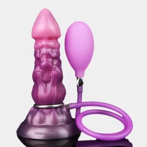 Xquill - Purple Silicone Expansion Dildo 8 Inches