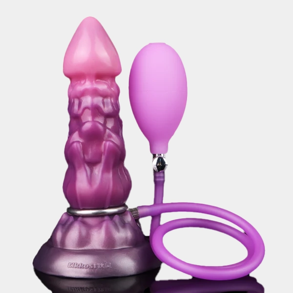 Xquill - Purple Silicone Expansion Dildo 8 Inches