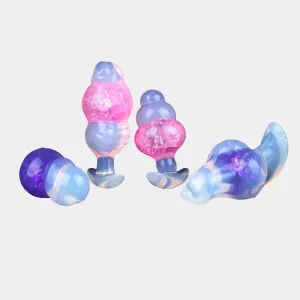 Luminous Anal Bead Butt Plug Anchor Base 4.5 Inches