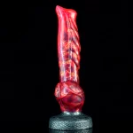 Equine Cock Fantasy Knotted Dildo 9.44 Inches