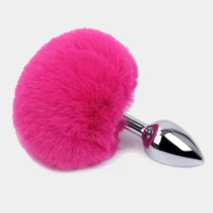 Anal Plug Rabbit Tail Stainless Steel