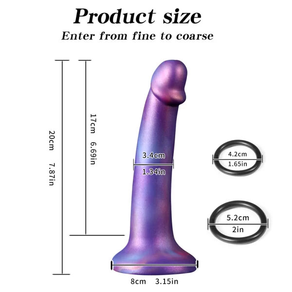 Anesidora Classic Harness Dildo For Lesbian 7.8 Inches