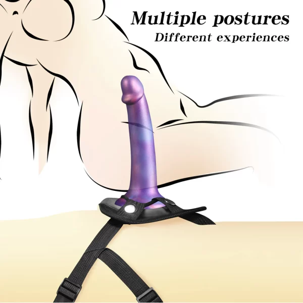 Anesidora Classic Harness Dildo For Lesbian 7.8 Inches