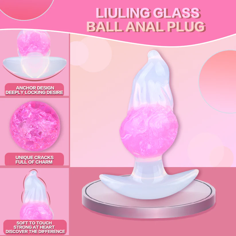 Luminous Anal Bead Butt Plug Anchor Base 4.5 Inches