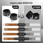 Bdsm Hand Cuffs With Nipple Clamps Adjustable Design