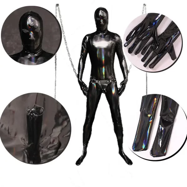Bdsm Latex Suit for Male Elasticity Design