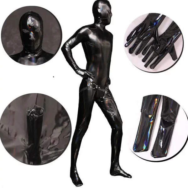 Bdsm Latex Suit for Male Elasticity Design
